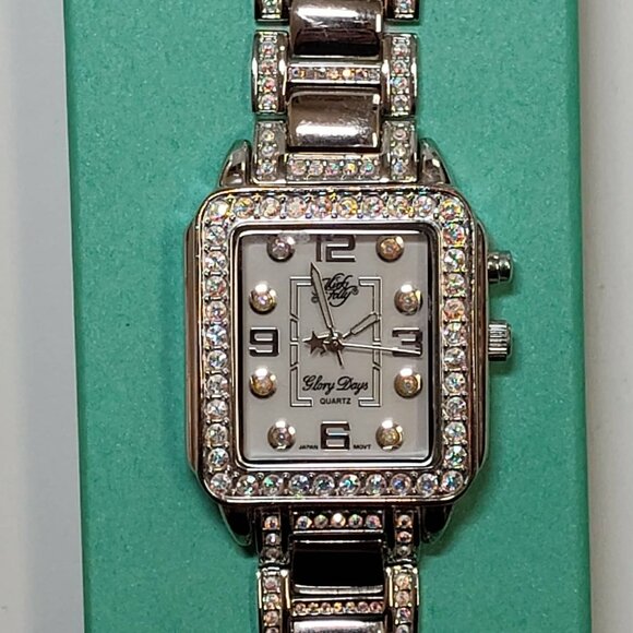 Kirks Folly \'Glory Days\' bracelet watch, Aurora Borealis Crystal Accents main image 9
